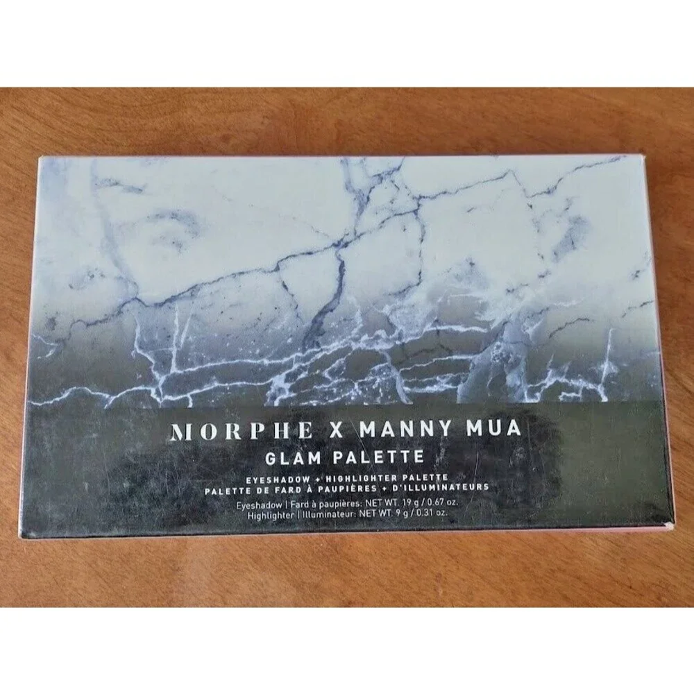 Morphe X Manny MUA Glam Palette Ltd Ed Eyeshadow + Highlighter BNIB Authentic